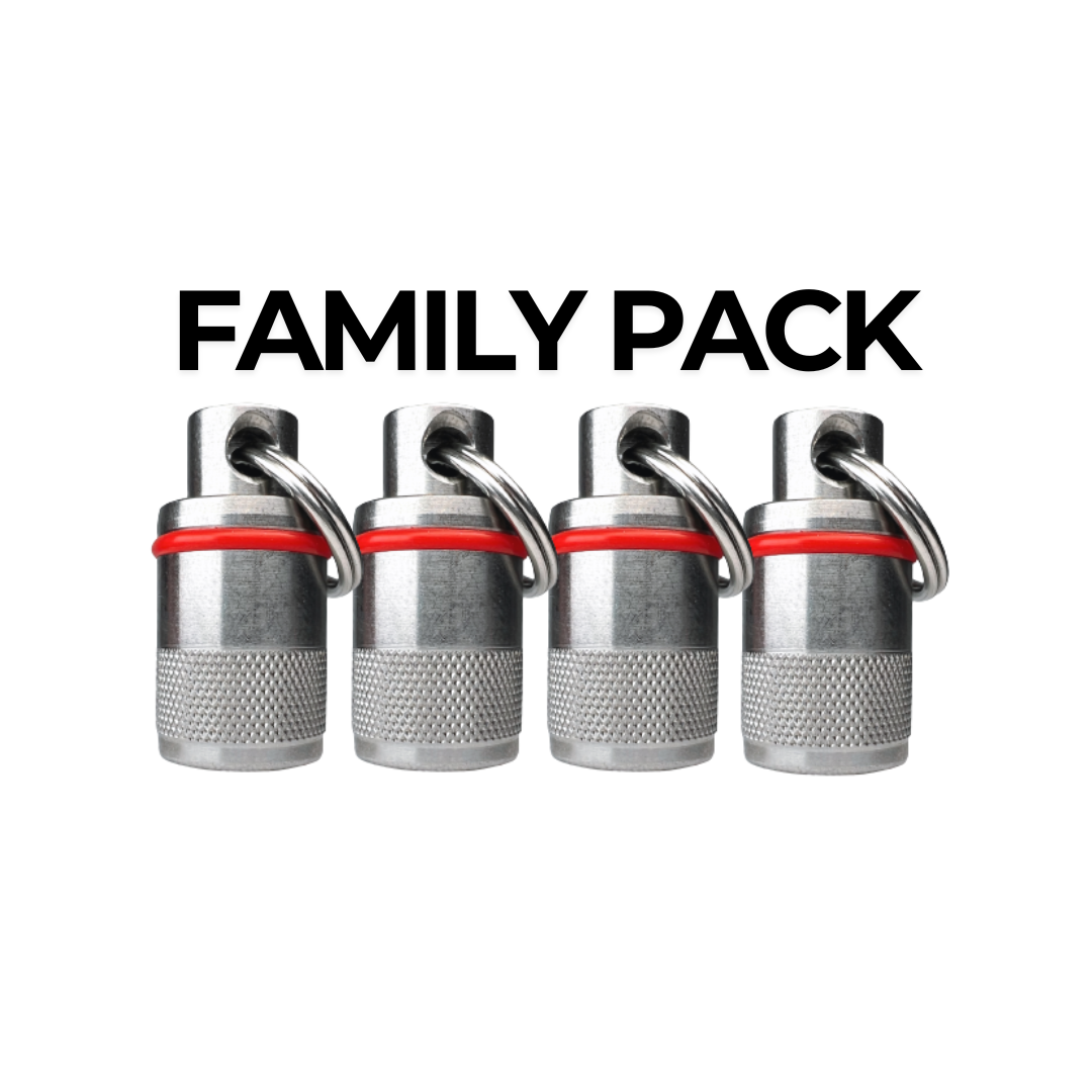 Family 4-Pack Emergency Pill Fob