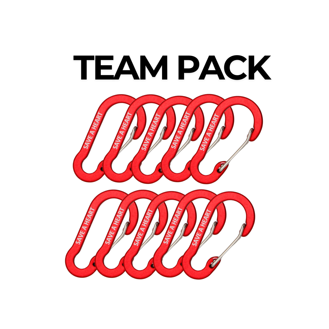 Team 10-Pack Keychain Carabiner